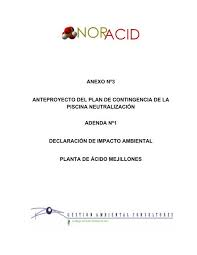 Plan de contingencia ambiental contingencia de incendios los materiales inflamables que se usarán en el proyecto son reducidos en cantidad y volumen; Anexo NÂº3 Anteproyecto Del Plan De Contingencia De La Piscina