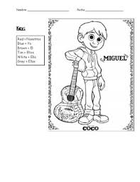 Printable coloring pages monsters inc. Disney Color By Number Worksheets Teaching Resources Tpt