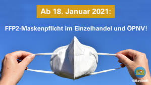Je höher der wert ist, desto mehr partikel müssen die. Bayerisches Innenministerium On Twitter Ffp2 Maskenpflicht Im Einzelhandel Und Im Opnv Ab 18 Januar Zur Starkeren Eindammung Des Infektionsgeschehens Wurde In Bayern Eine Verpflichtung Zum Tragen Einer Ffp2 Maske Im Einzelhandel Und Im Offentlichen