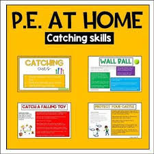 Catching Skills Pe At Home Distance Learning Virtual Pe By Coach Gore Pe Peat Elementary Physical Education Distance Learning Physical Education Lessons