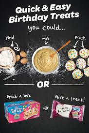 Happy Birthday Rice Krispie Treats Thanks To New Birthday Cake Rice Krispies Treats You Can Skip The Baking And Still Send Your Kid Off To Schoo Krispie Treats Rice Krispies Rice Krispie Treats