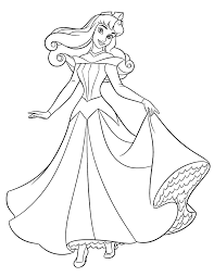 Maleficent, baby aurora and the flower pixies. Aurora Princess Coloring Pages Coloring Home