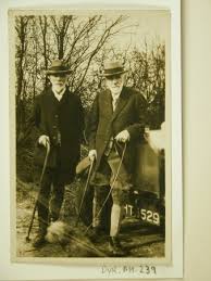 The Reverend Wynter Edward Blathwayt (1859-1929) and Robert Wynter  Blathwayt (1850-1936) with a dog 454077