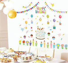 Wall decoration ideas modern decor architecture design for. Fundecor Diy Home Decor New Design Happy Birthday Holiday Wall Sticker Candy Candle Cake Decoration Vinyl Stickers Designer Wall Stickers Wall Stickervinyl Stickers Aliexpress
