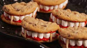 Dracula Dentures Are A Halloween Party Must Recipe Halloween Desserts Easy Easy Halloween Food Halloween Food Desserts