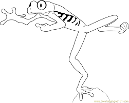 Prepare kids for your own fun family christmas tree traditions with these festive coloring pages. Red Eyed Tree Frog Jumping Coloring Page For Kids Free Frog Printable Coloring Pages Online For Kids Coloringpages101 Com Coloring Pages For Kids