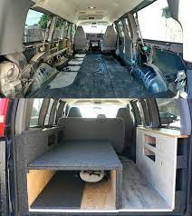 Van Conversion In A Chevy Express Chevy Conversion Van Conversion Van Camping Chevy Van