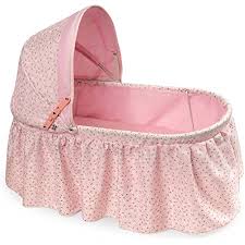 Badger basket's storage doll crib with bedding suits your dolly at bed. Amazon Com Doll Crib With Two Baskets And Free Personalization Kit Fits American Girl Dolls Gray White Toys Games