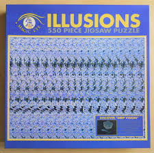 Purple Flower Magic Eye 3d Illusions 550 Piece Jigsaw Puzzle Ceaco 2200 5 Deep Vision Sealed Jigsaw Puzzles Magic Eyes Illusions