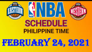2020 nba playoffs, philippine time. Nba Schedule With Stat Leaders February 24 2021 Philippine Time 9 Games Youtube