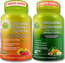 Amazon.com: SUPPLEMENTS STUDIO Liposomal Vitamin C 1100mg Liquid Gel  Capsules - Bundle up with - Liposomal Glutathione 500mg Supplement : Health  & Household