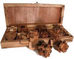 How to make a wooden sliding puzzle: 12 Wooden Puzzles Set In Wooden Suitcase 1722v S