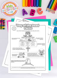 If your class enjoyed these all saint day colouring pages then have a look at more classroom material to use during the event. Let S Celebrate Day Of The Dead Activities For Kids Printables Facts Food