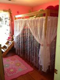 Mid loft curtains are 42.5h. Teenager Loft Bed With Curtains Novocom Top