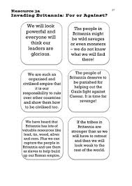 Roman Invasion Of Britain Class Debate Romans Ks2 Roman Myth Britain