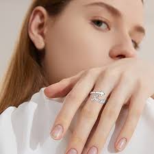 Cross Rings 925 Sterling Silver Faith Adjustable Rings Open Rings Cros