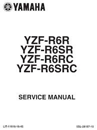 You can also get a service manual for your cat equipment from a site that specializes in selling service m. Yamaha Yzf R6r Service Manual Pdf Download Manualslib