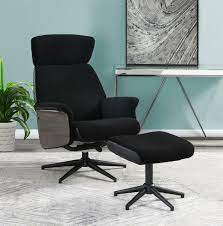 Office accent chair with ottoman. The Black Adjustable Height Accent Chair With Ottoman Black Available At Brakenridge Furniture Serving Ferriday La