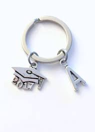 2021 Mortarboard Keychain Graduation Keychain With Initial Letter Gift For Graduate Keyring Grad Key Chain College Cap Or Other Years Keychain Graduation Keychain Gifts
