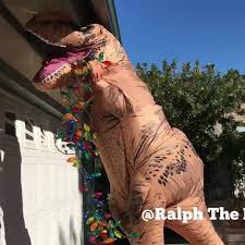 T Rex Problems Christmas Lights Https Youtu Be 9d4y2bzhvnw Contact Us At 585 482 8780 For More I Relatable Post Funny Christmas Humor Inflatable Costumes