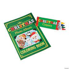 Download Christmas Coloring Books With Crayons Oriental Trading