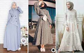 Model baju gamis yang biasa dipasaran terkesan 'biasa' saja. 40 Model Baju Gamis Modern Dan Kekinian Update 2021 Hai Gadis