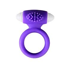MFones Stay Hard Vibrating Cock Ring w Clitoral Stimulator - Purpl...