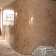 Two Tone Highly Polished Stucco Veneziano Curved Wall Curved Walls Stucco Walls Polished Plaster