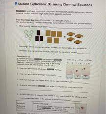Paste the image in the space below: Student Exploration Balancing Chemical Equations Chegg Com