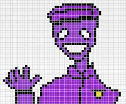 Vincent Minecraft Pixel Art Templates Fnaf Minecraft Purple Guy Minecraft Pixel Art By Avery D Pixel Art Pixel Art Templates Pixel Art Games