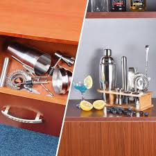 Maybe you would like to learn more about one of these? Esmula Cocktail Shaker Set 750 Ml Stainless Steel Barkeeper Kit Professional Martini Mixing Bartending Kit Combination Home Stylish Bar Tool Set With Cocktail Recipe Book English Language Not Guaranteed Amazon De Home