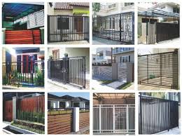 Riling stainless steel cermin yang siap dipasang. Pagar Rumah Minimalis Jakarta Kanopi Bsd