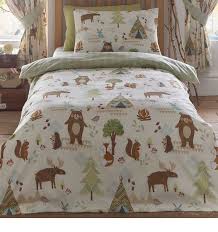 Yellowstone Woodland Animals Double Duvet Reversible Cover In 2020 Woodland Kids Bedding Woodland Bedding Woodland Kids Room