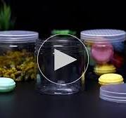 12oz Clear Plastic Storage Jars Containers,8 Pack Refillable Wide-Mouth  Plastic Slime Storage Containers for Beauty Products,Kitchen & Household ...