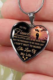 If you're wondering what might be on a unique gifts for boyfriend list, check this one out for the sheer volume of creative options. Beautiful To My Fiance Necklace From Husband Best Gift For Birthday Graduation Military Fiance Gifts Gifts For Fiance Fiance Birthday Gift Fiance Birthday