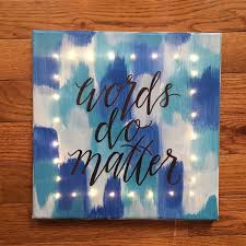 Spruce up your space this summer with diy wooden letter art, great for crafters of all skill levels. Diy Light Up Word Art Canvas Underlined