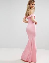 Club L Bridesmaid Off Shoulder Fishtail Maxi Dress Bodycon Prom Dresses Fishtail Maxi Dress Maxi Dress Trend Pink Maxi Dress
