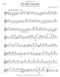 Strauss The Blue Danube Waltz Sheet Music Violin Sheet Music Clarinet Sheet Music