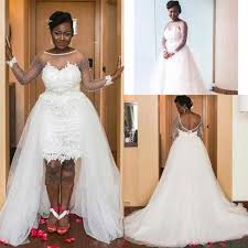 Girls' dresses size 4 years. South African Sheath High Low Wedding Dresses Long Sleeve With Detachable Lace Tulle Skirt Bridal Gowns Plus Size Wedding Gowns Wedding Dresses Aliexpress In 2020 Plus Size Wedding Gowns Wedding Dresses