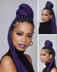 I kinda like these purple braids. What y'all think???