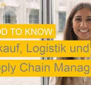 Logistikmanagement Studium – Good to know 💡 – Business PF 🎓