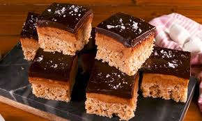 There are lots of buckeye recipes posted here on recipe zarr, but these are the only ones with rice krispies, like my mom's recipe! Delicious Rice Krispies Buckeye Bars Maria S Kitchen