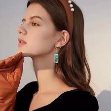 SUANTIANMG MIGUO STORE Chic Fashion Creative Color Time Gem Earrings for  Women Girls Unique Van Gogh Painting Silhouette Abstract Art Earrings  Jewelry, Metal, n/p: Buy Online at Best Price in UAE -