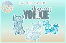 I've included lots of links for animal outlines or templates to get you started, including my sea creatures outlines pack i. Yorkie Yorkshire Terrier Dog Mandala Zentangle Bundle Svg 63290 Svgs Design Bundles