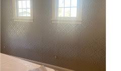 Now, 5 months later, in some spots, the seams between the rolls are starting to show. Dark Seams On Light Vinyl Wallpaper