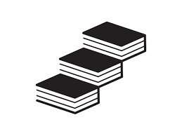 Book Stairs Icon Stairs Icon Stairs Graphic Book Stairs