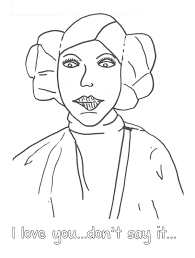 Download and print free princess leia coloring pages. 8 More Star Wars Inspired Valentines Coloring Pages Nerdy Mamma