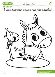Grandir Avec Nathan Les Coloriages Des Animaux De La Ferme L Ane Coloriage Coloriage Animaux De La Ferme Coloriage Animaux
