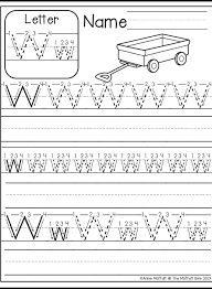 Letter W Worksheet Kindergarten Worksheets Letter W Worksheets Kindergarten Worksheets Printable