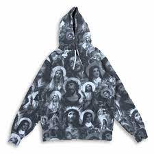 Jesus and mary hooded sweatshirt. Supreme Fw18 Jesus And Mary Hooded Sweatshirt Dark Grey Size Large For Sale Online Ebay